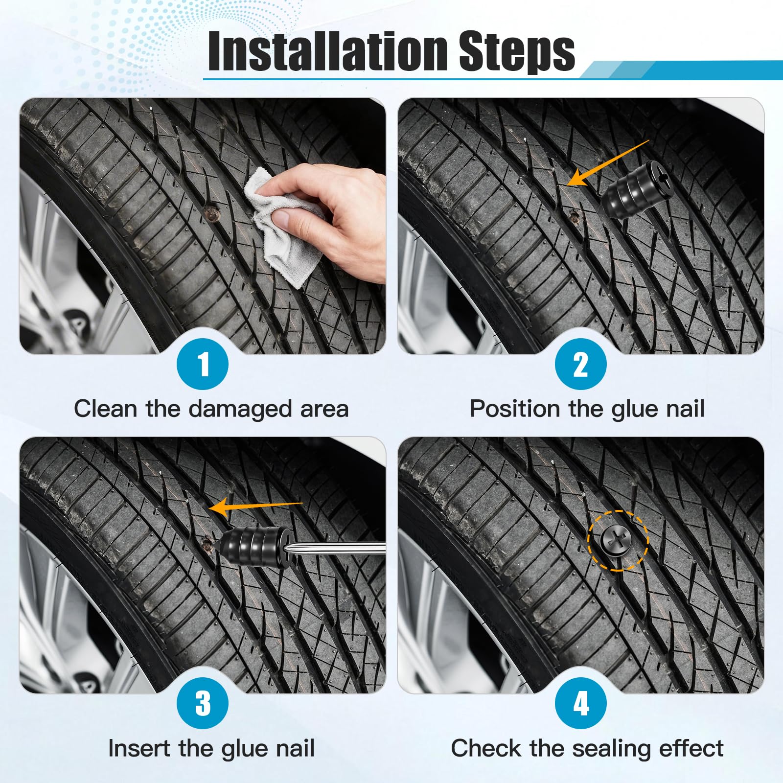 Hiber Sea storage bag keeps tools organized for on-the-go tire fixes.