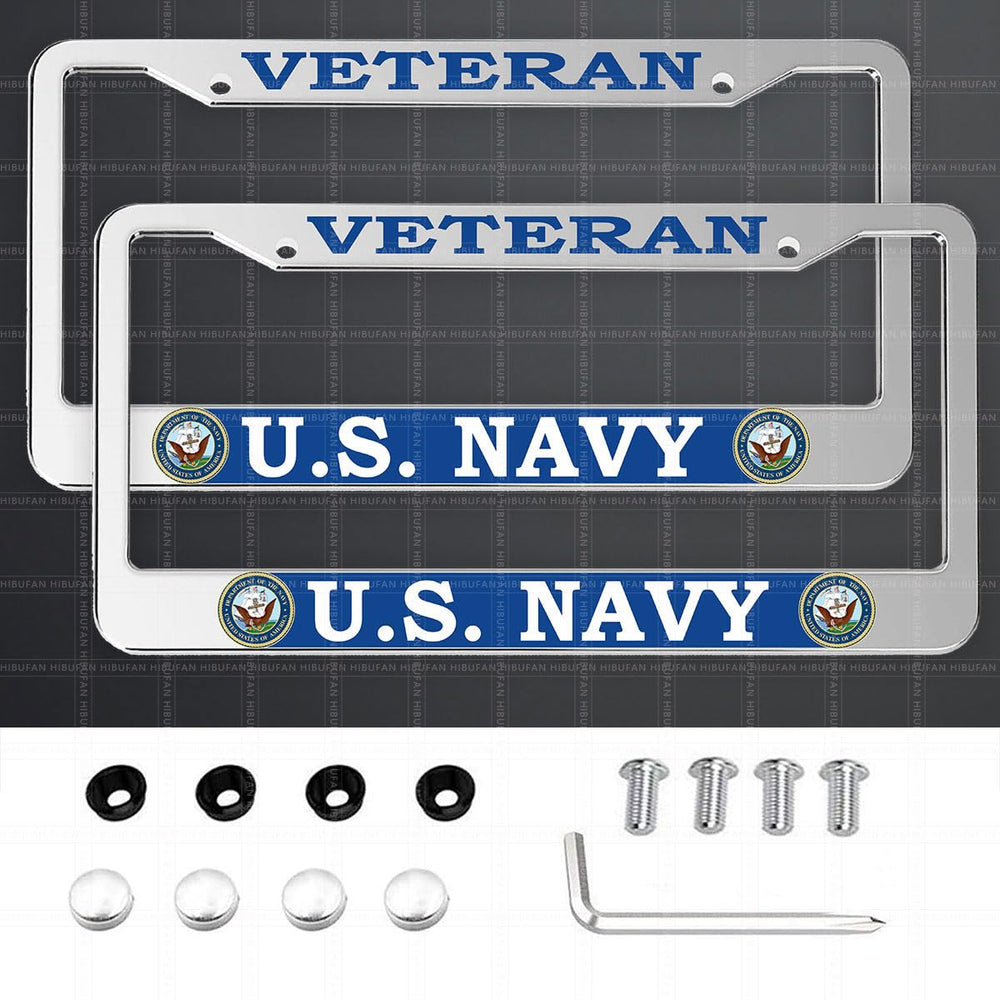 HIBUFAN veteran frame front view with rustproof silver aluminum finish