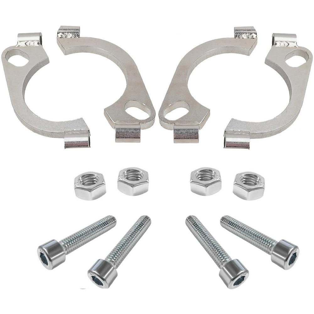 HiBuyer 2-pack split flange kit for 2.25 inch exhaust, rust resistant.