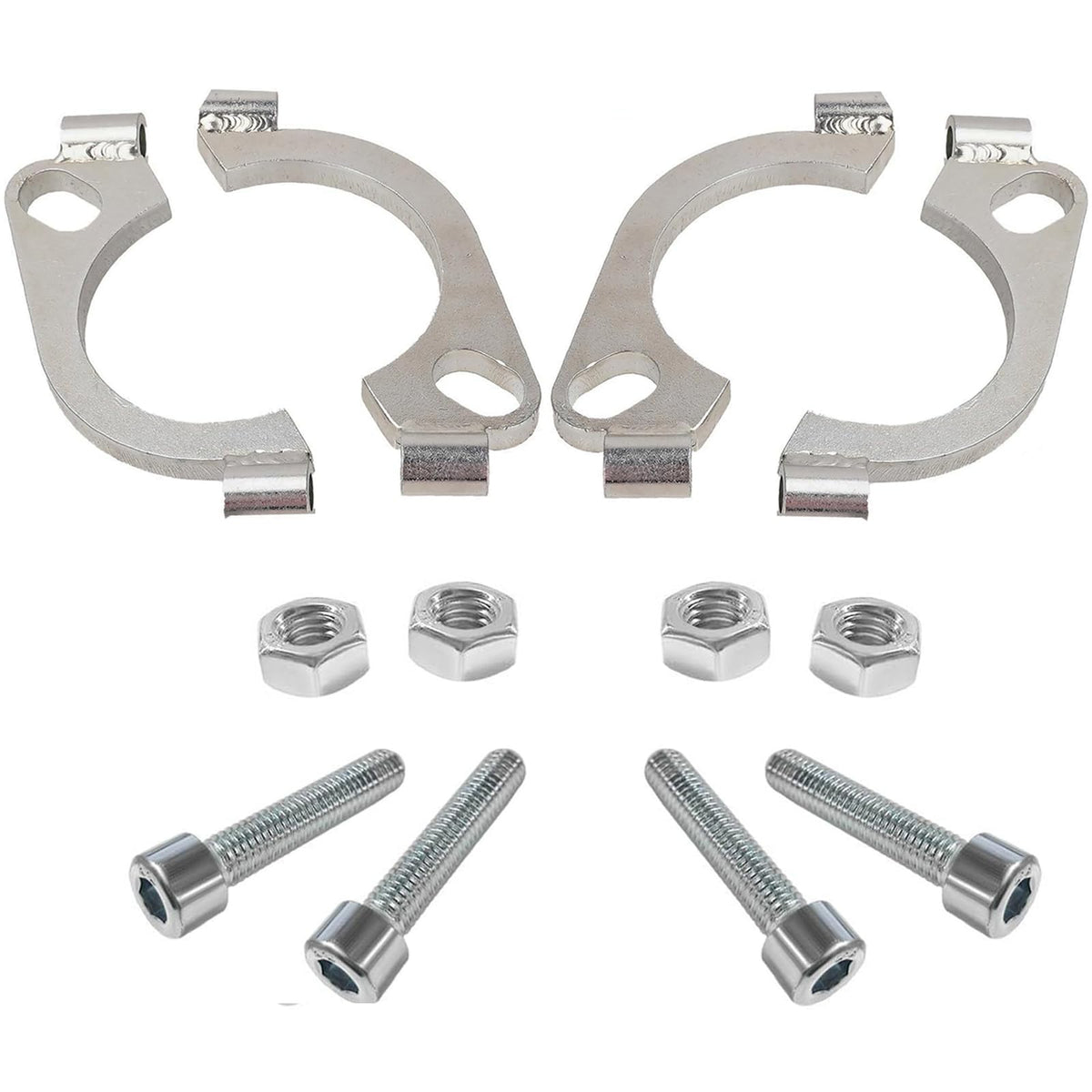 HiBuyer 2-pack split flange kit for 2.25 inch exhaust, rust resistant.
