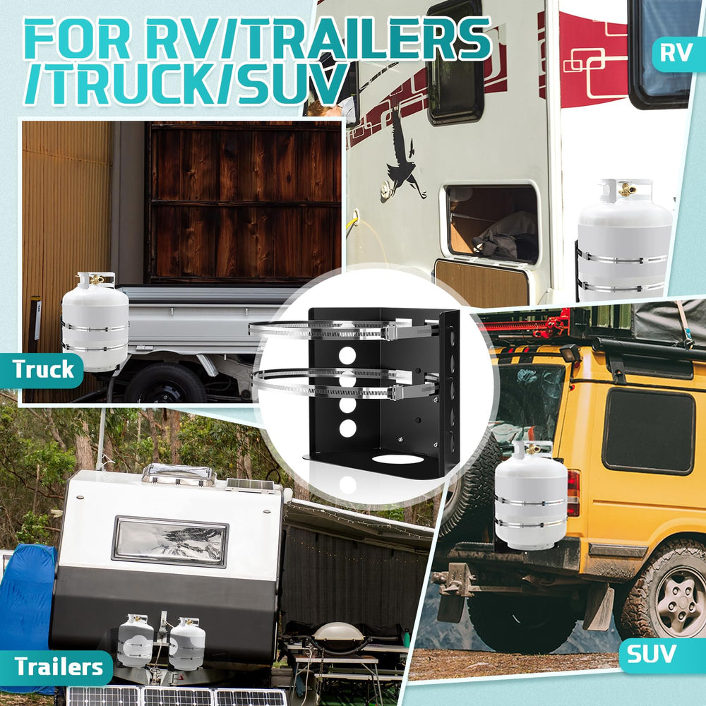 Hicarer versatile installation for trucks, RVs, roll bars, ladders.