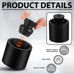 Hicarer rubber socket anchors the rod for easy installation