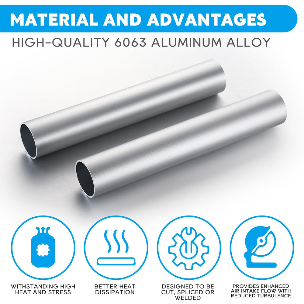 Hicarer silver brushed finish pipe suitable for intercooler and intake systems