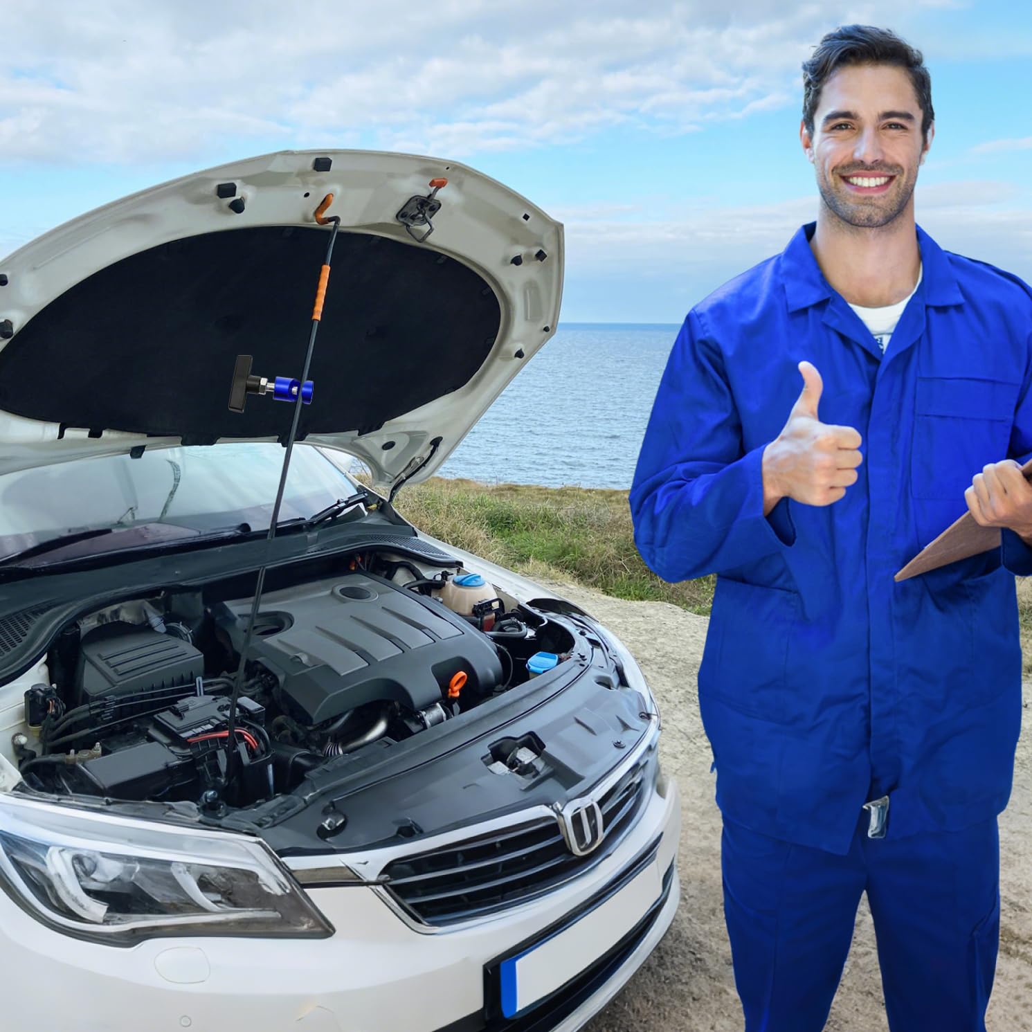 Hiceeden in-garage use demonstrates safe, stable engine access