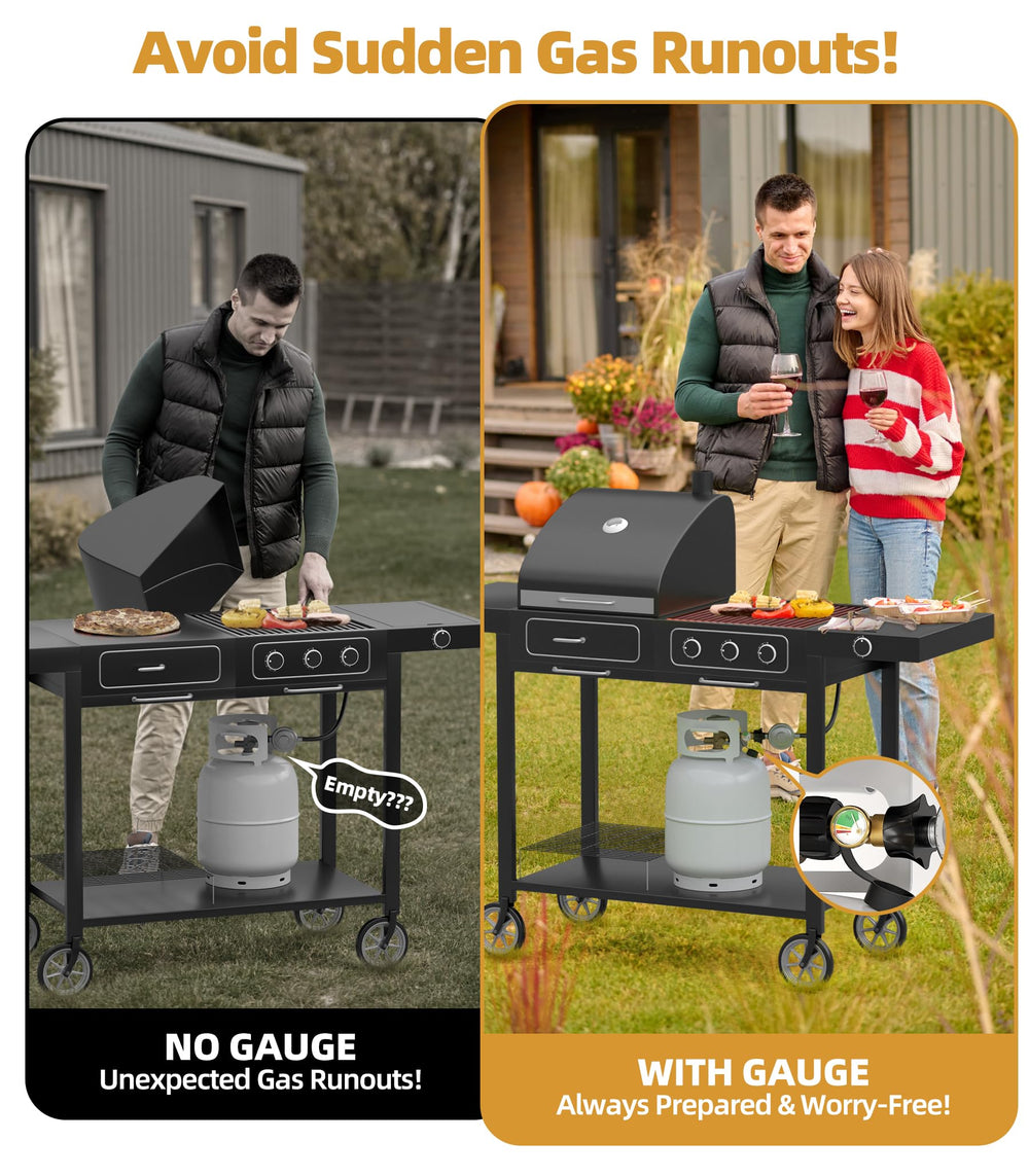 HICOOI quick-pressure readout helps plan trips and cookouts.