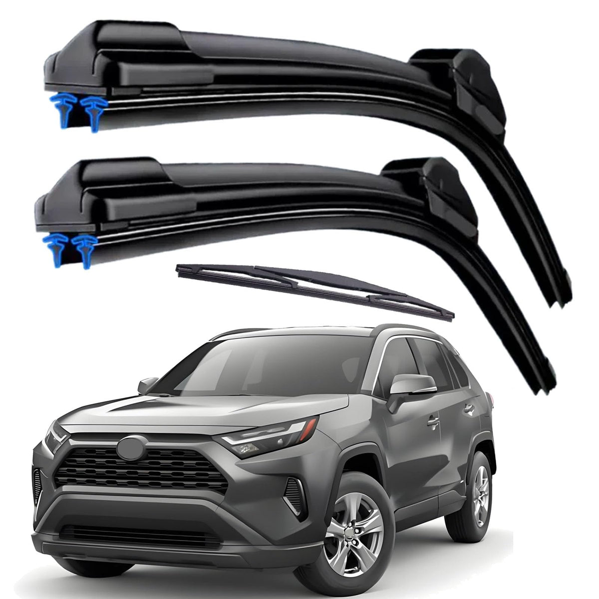 HIDOFILT dual rubber blade wiper front view for clearer rain removal