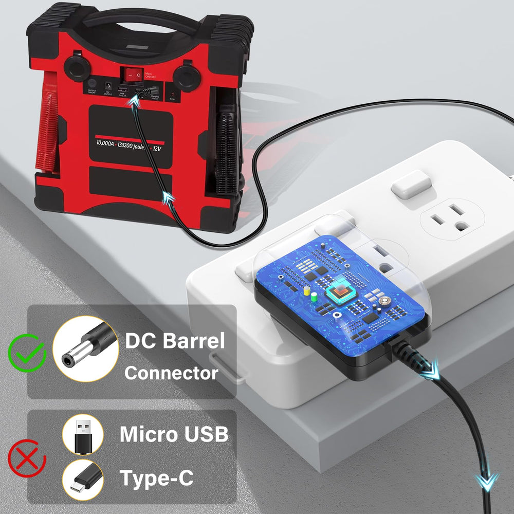 HIENADTOR AC-DC power cord with worldwide compatibility