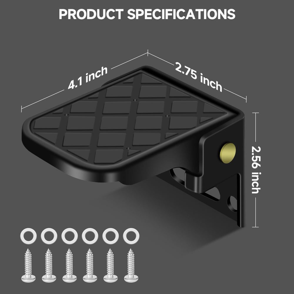 Hifor folding truck bed step with included installation screws.