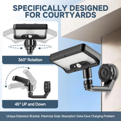 Hifor magnetic solar light wall mount demonstrates drill-free installation.