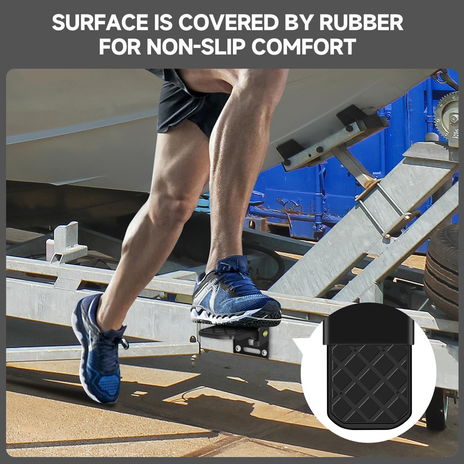 Hifor trailer step with silent operation reduces road noise.