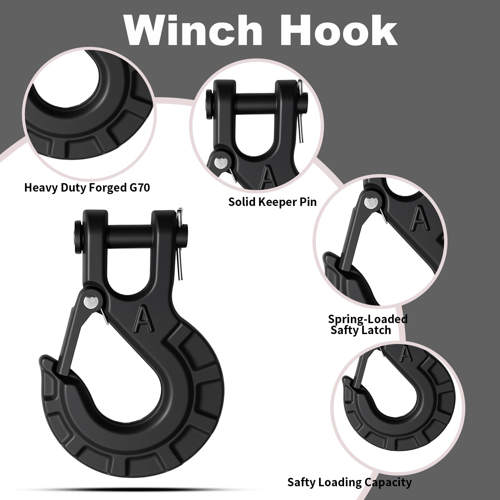 High-PQ matte black coating resists rust for outdoor use.
