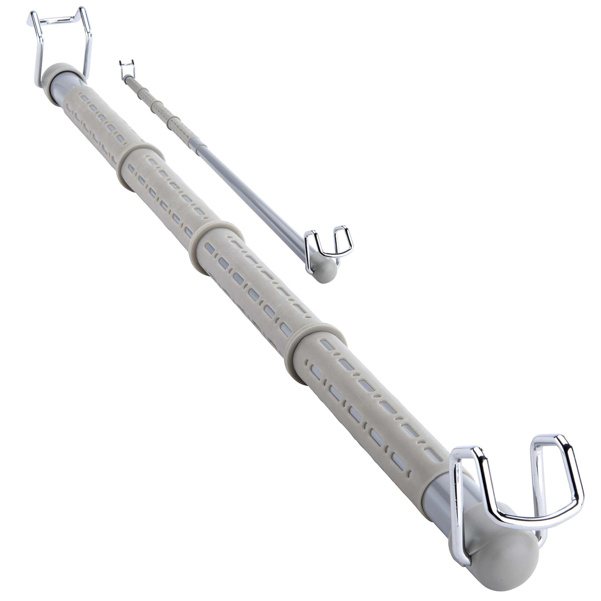 High Road car clothes hanger bar extended to 60 inches for versatile vehicle fit
