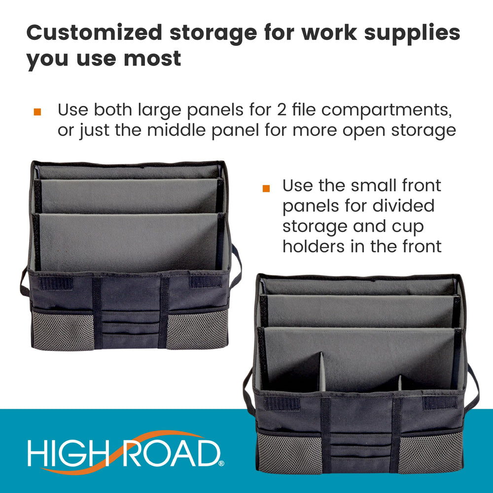 High Road Carganizer file dividers and pockets organize documents clearly