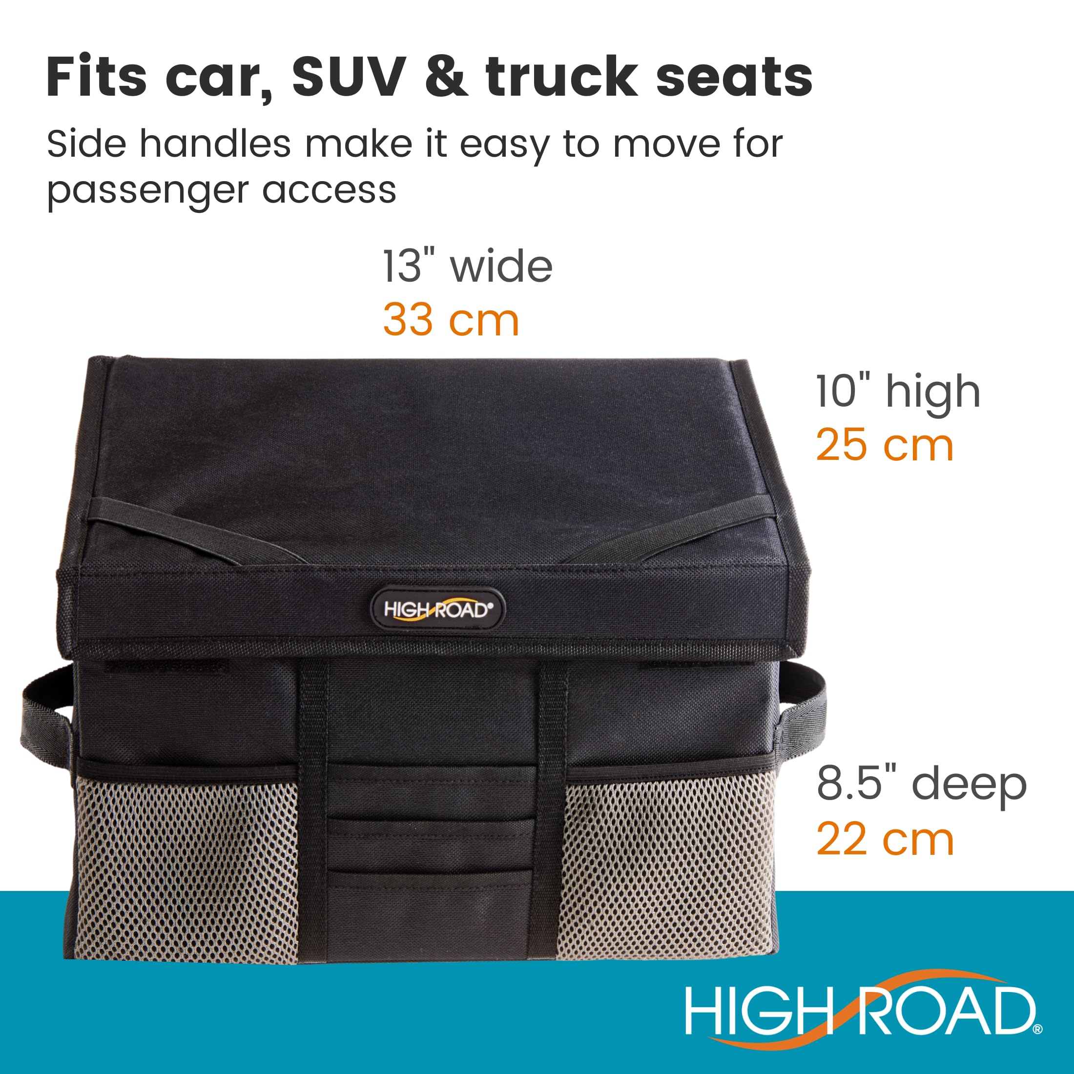 High Road Carganizer secure seat attachment ensures stable operation while driving