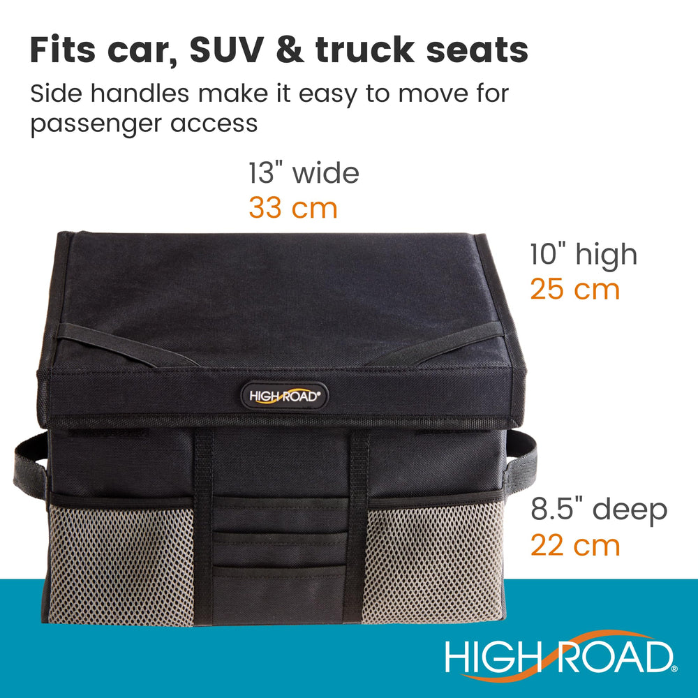 High Road Carganizer secure seat attachment ensures stable operation while driving