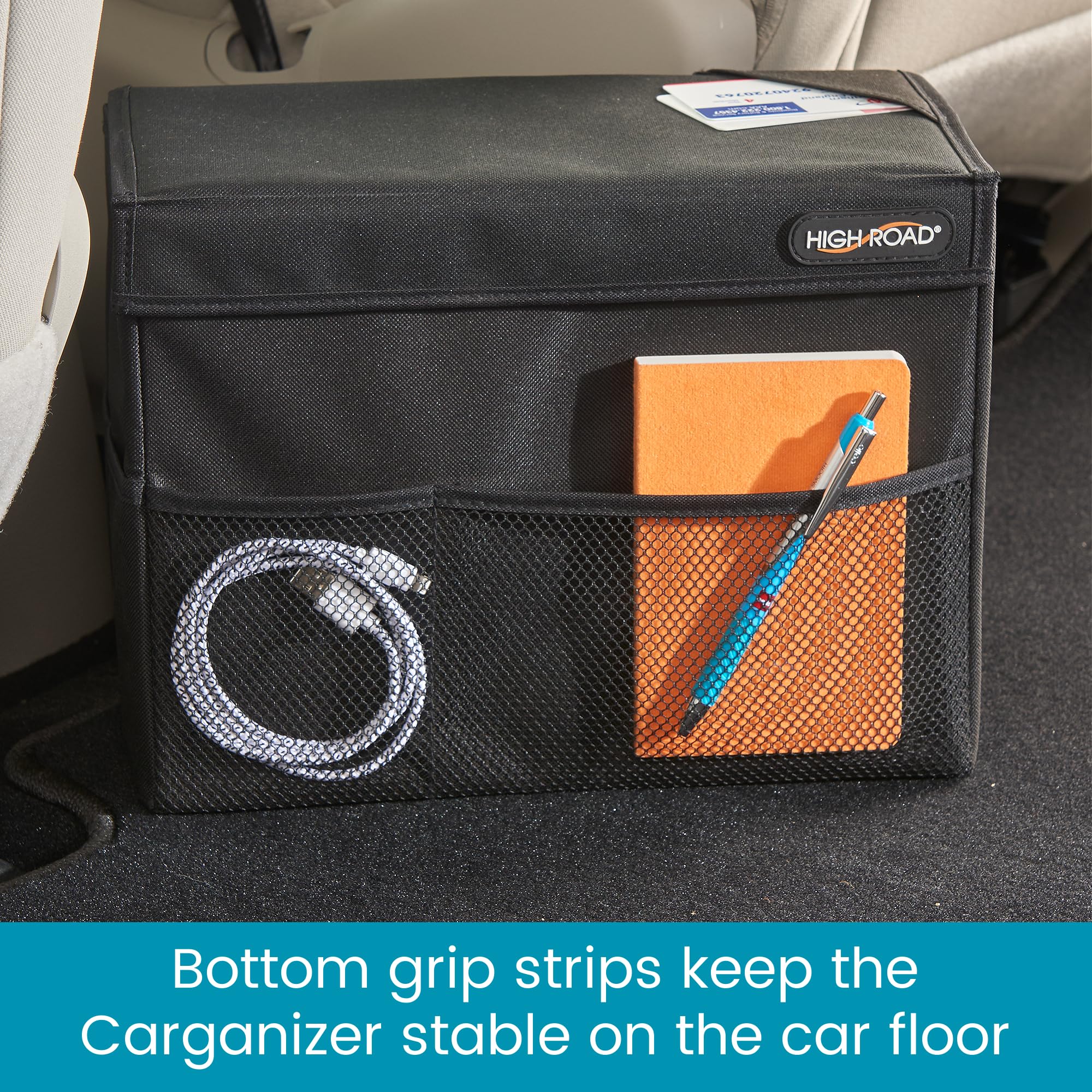 High Road Carganizer reinforced side handles move easily between spots.