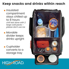 High Road CarHop desk tray converts on-the-go surfaces for work or play