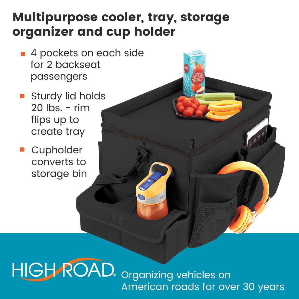 High Road CarHop insulated compartment keeps snacks and drinks fresh for hours