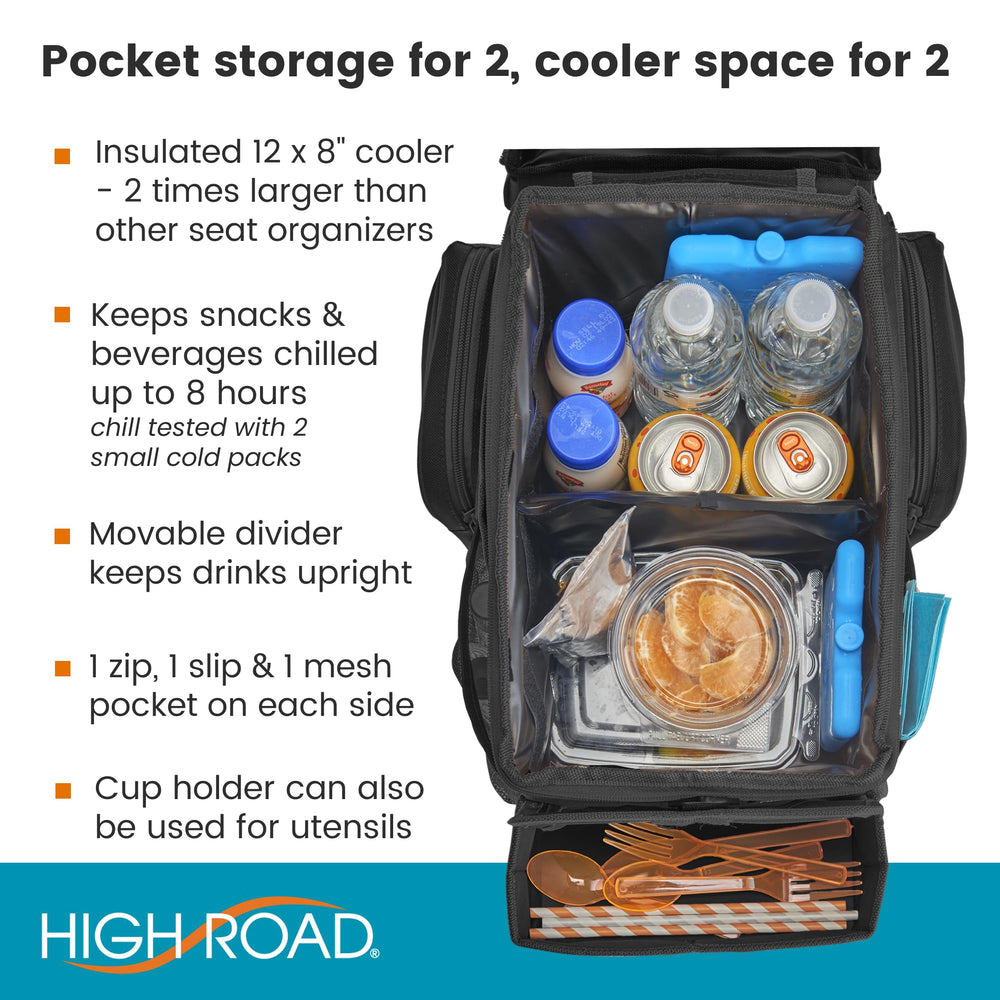 High Road CarHop movable divider lets you customize cooler space for bottles and snacks.