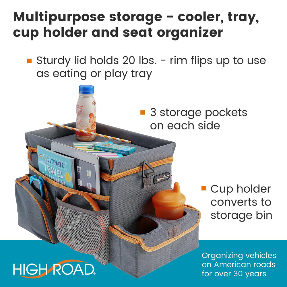 High Road CarHop road trip cooler tray lets you grab cold drinks on the go.