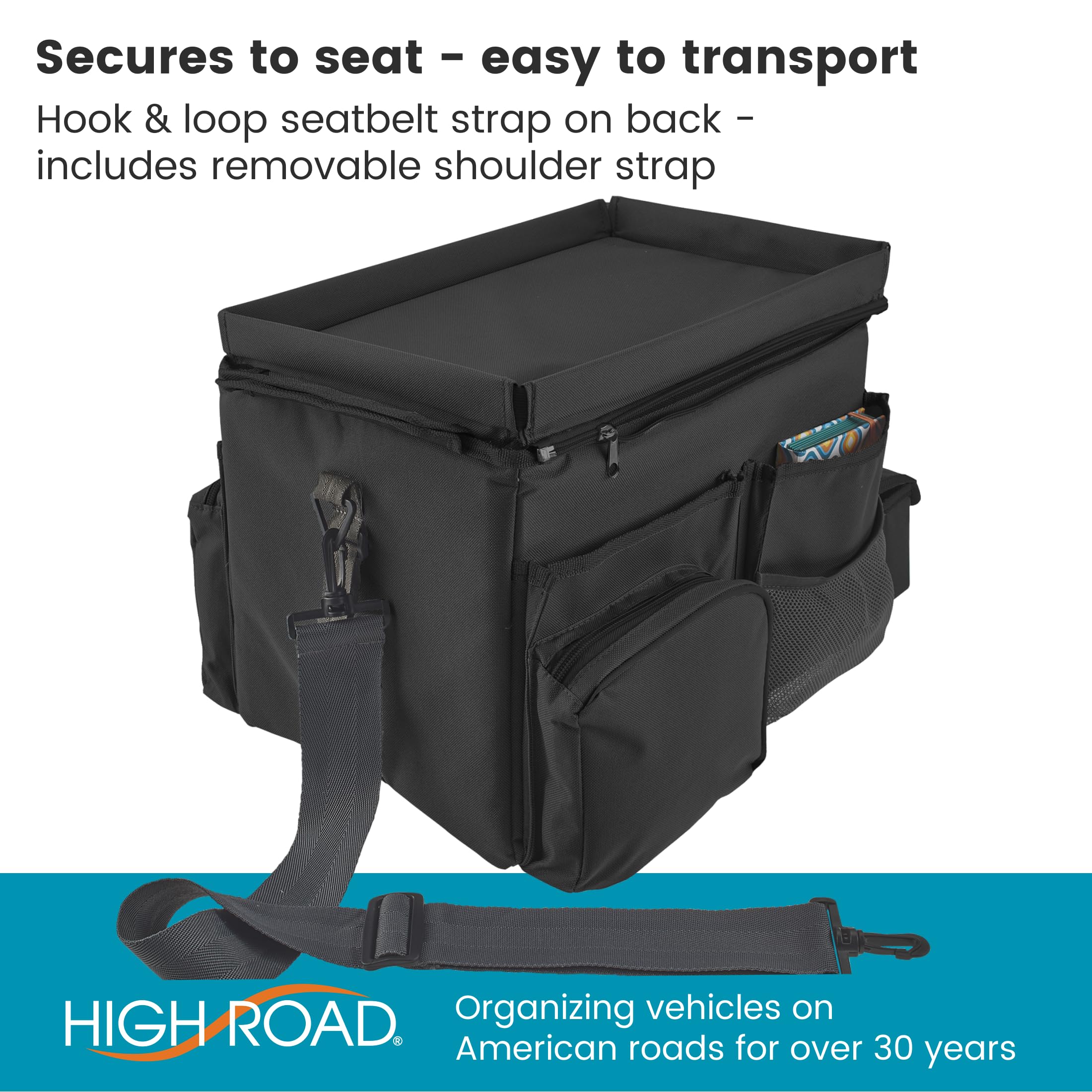 High Road CarHop portable design with shoulder strap enables easy transport