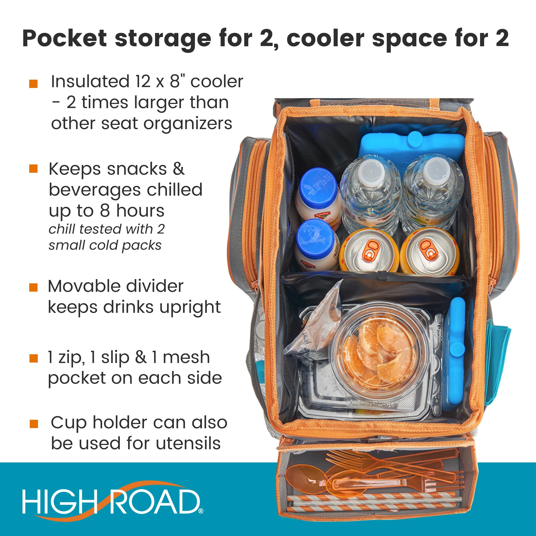 High Road CarHop snack lid doubles as a desktop or play tray for kids.