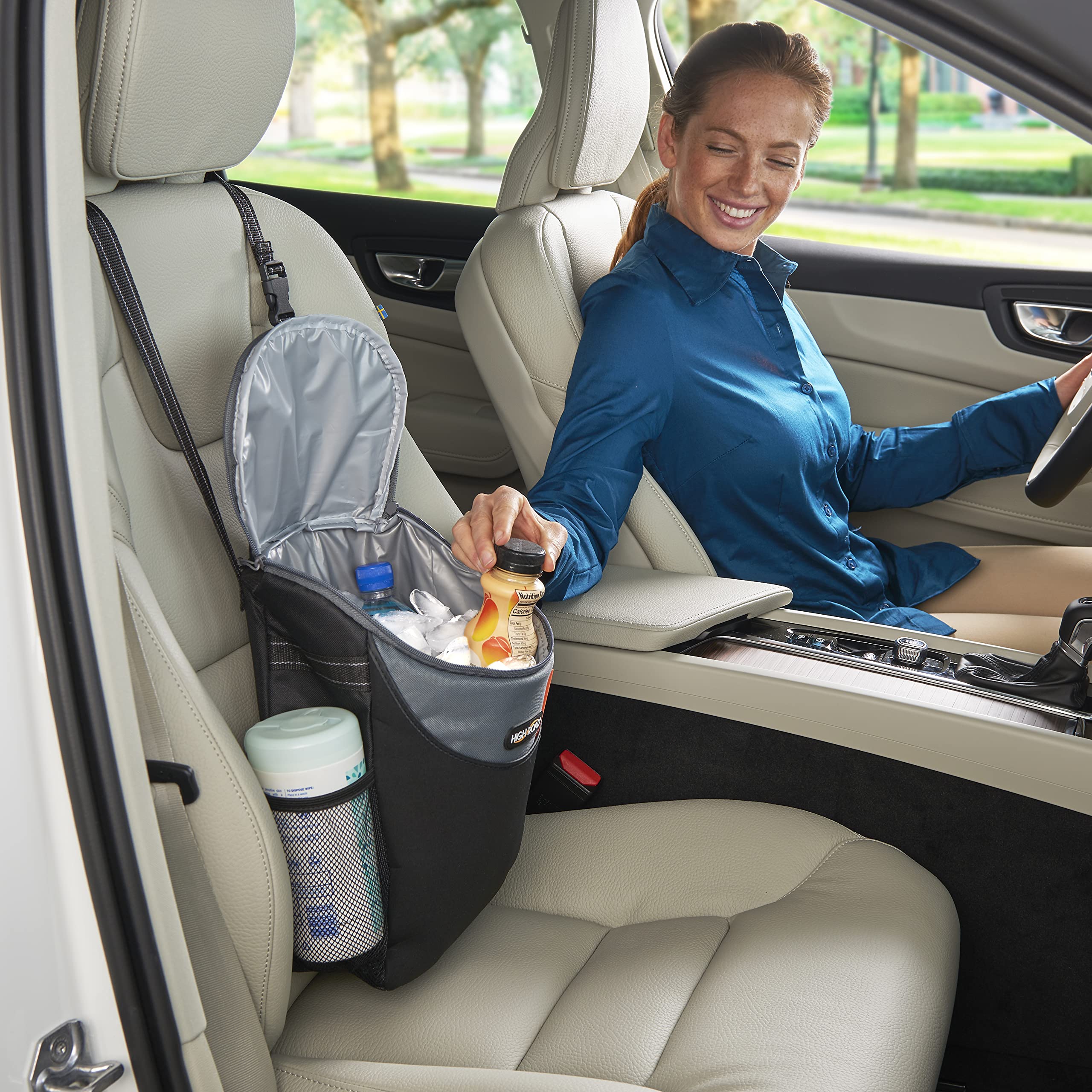 High Road SnackStash bottle holders in use keep beverages accessible.
