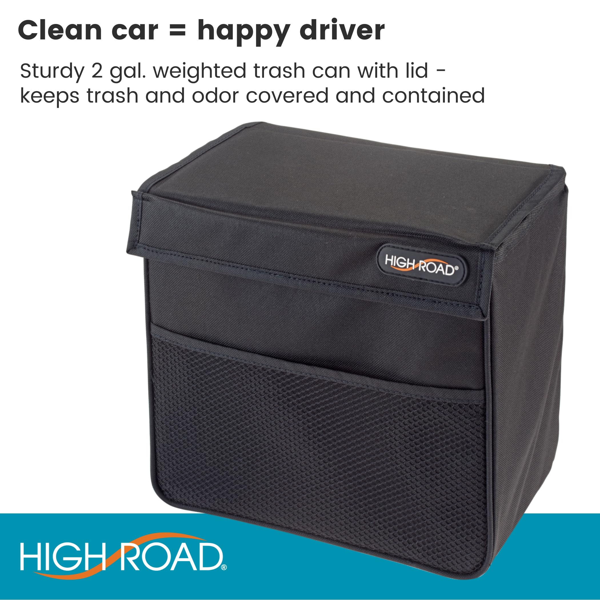 High Road TrashStand removable leakproof liner enables tidy disposal.