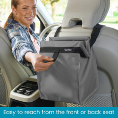 TrashStash spring-frame close prevents odors when not in use.