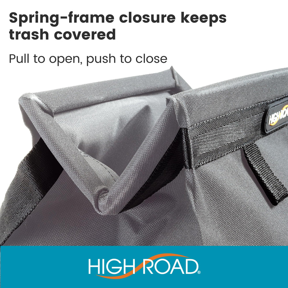 Waterproof fabric protects against leaks and spills inside the bag.