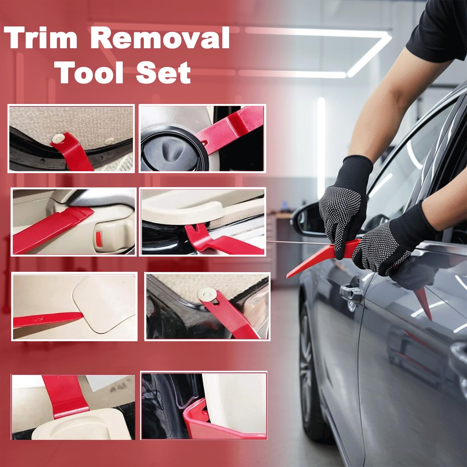 HIGH & SKY trim tools soften surface contact during interior work.