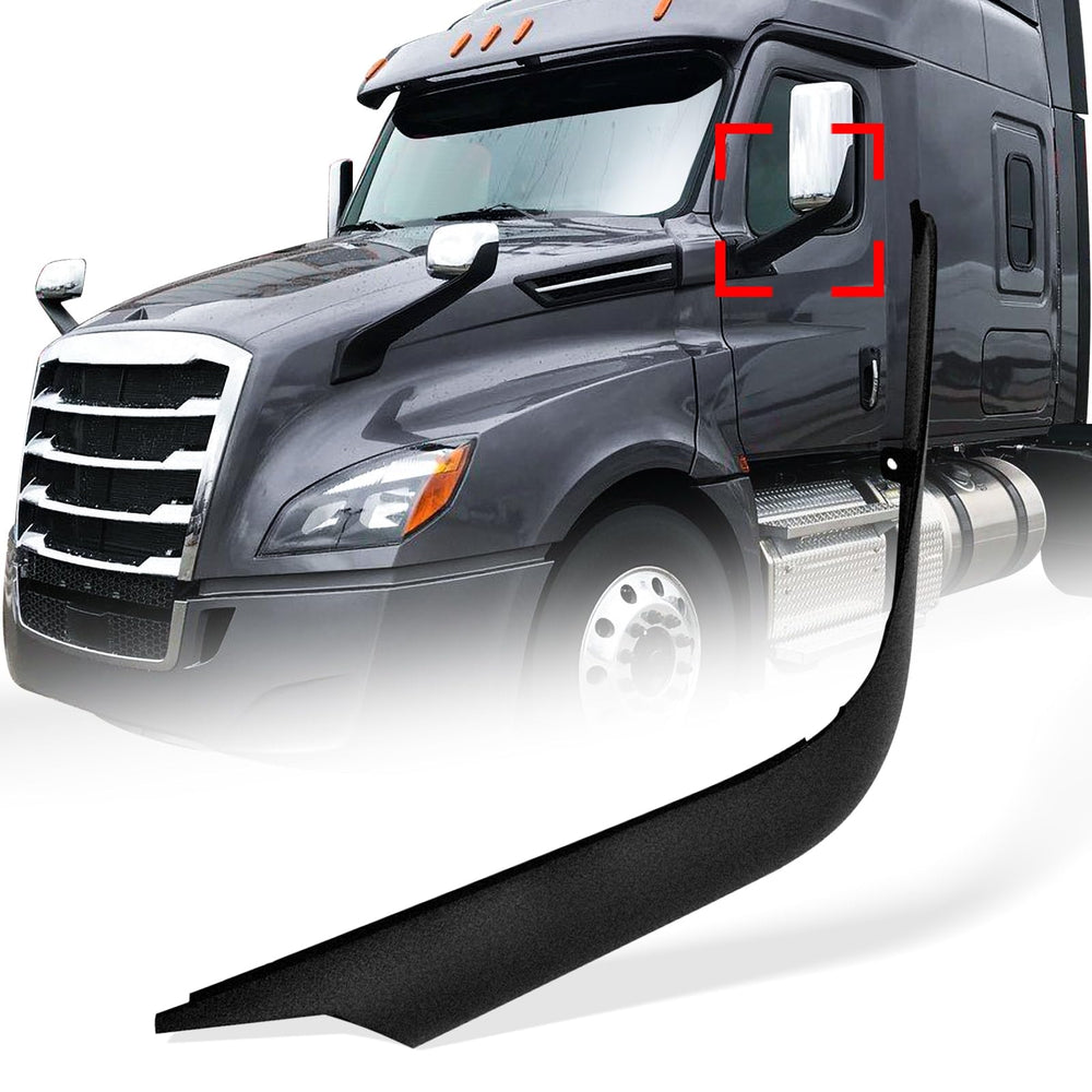 High Soar door mirror arm cover left side for Cascadia enhances fit and protects from wear.