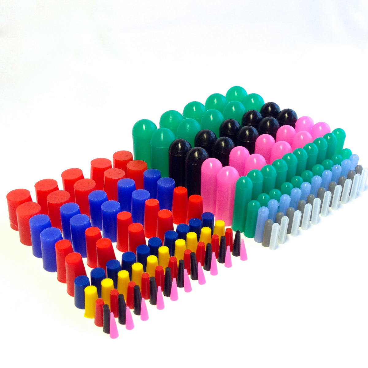 High Temp Masking Supply 160-piece silicone plug set packaging for versatile masking in finishing.