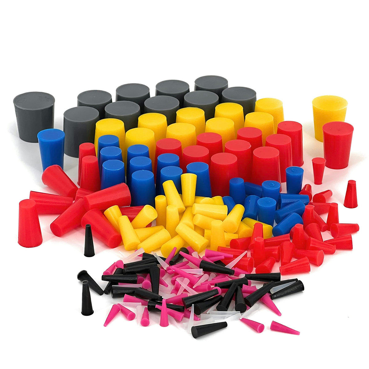 High Temp Masking Supply 235-piece plug set shown as full kit for versatile sealing tasks.