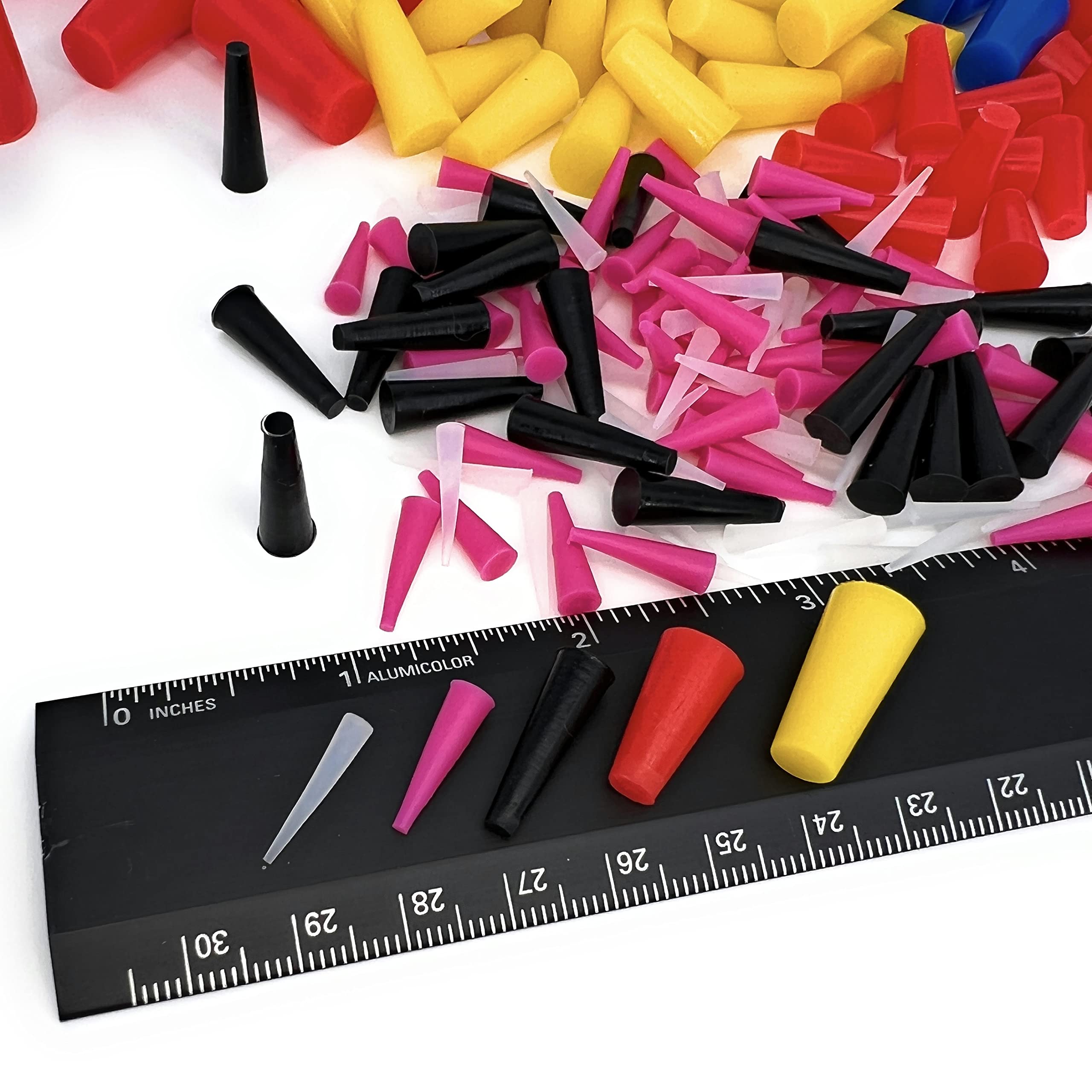 High Temp Masking Supply silicone plug close-up highlights flexible material.
