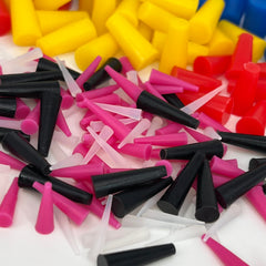 High Temp Masking Supply tapered stoppers close-up demonstrating secure seal.