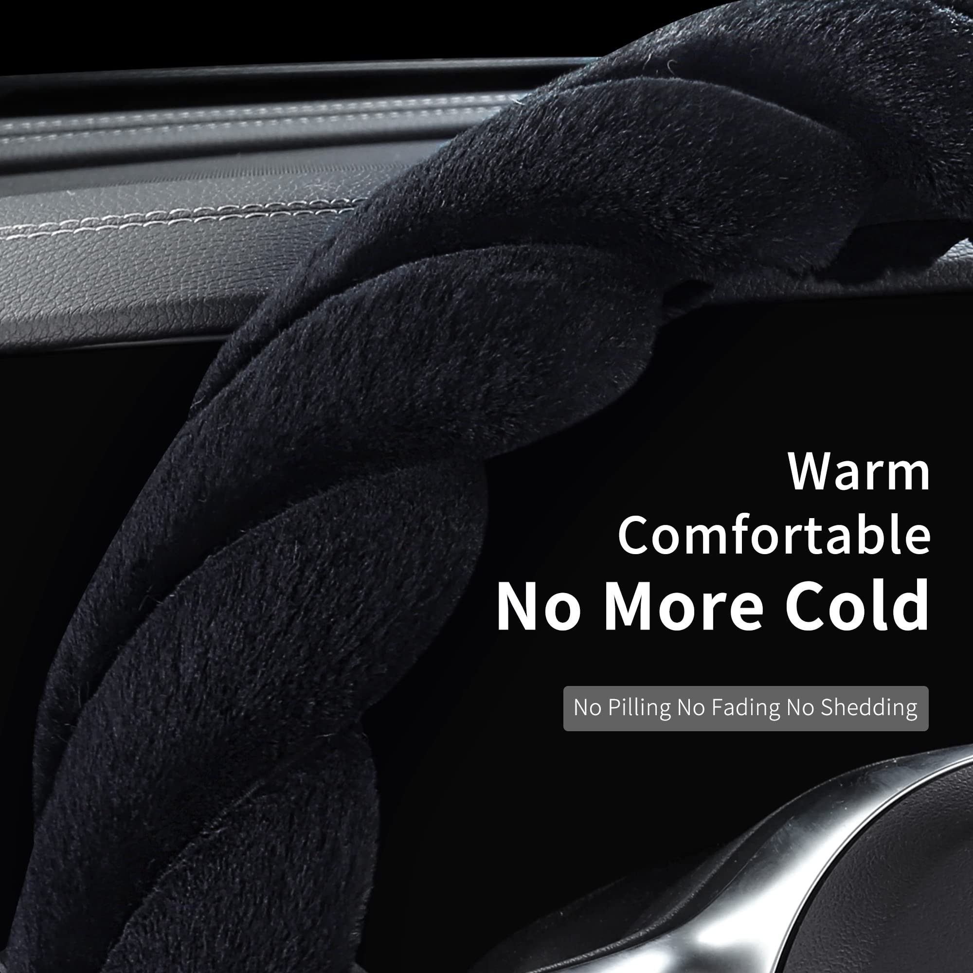 HighnessHwoo anti-slip inner grip maintains secure steering control