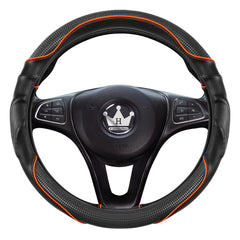 Soft microfiber leather touch provides luxurious feel while driving.