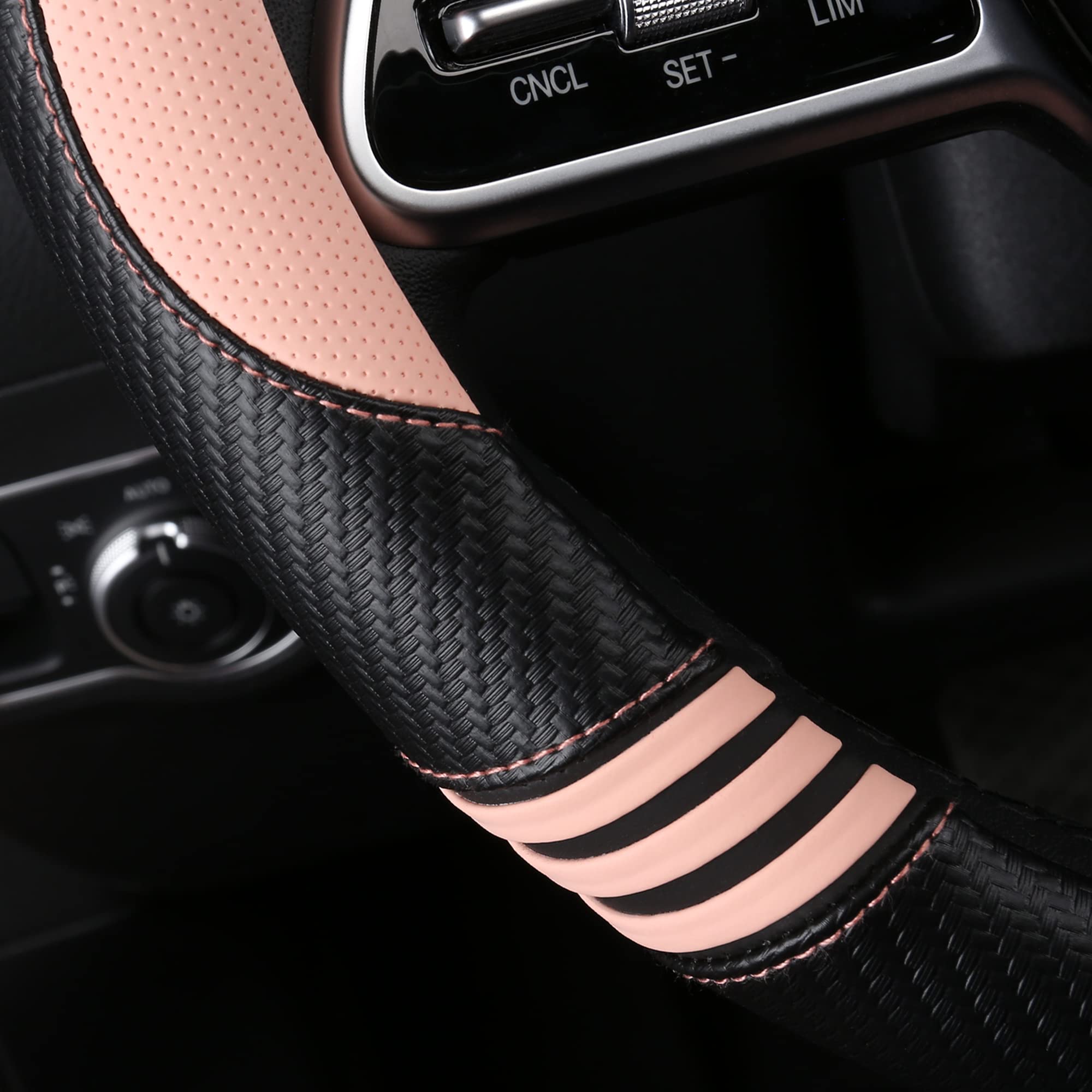HighnessHwoo universal fit steering cover for numerous car brands