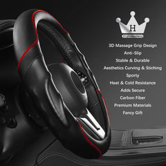 HighnessHwoo universal fit steering wheel cover for most cars ensures easy, quick setup.