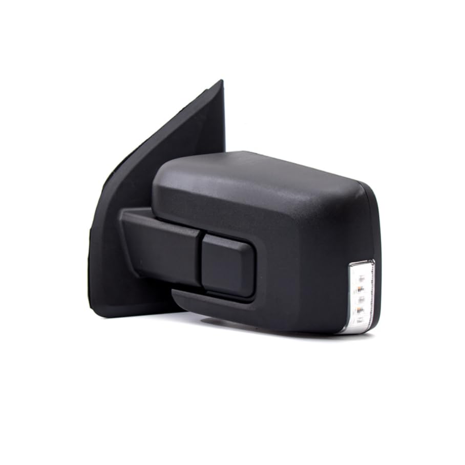 HIGHTO Ford F-150 driver-side mirror with textured black cover for rugged style.