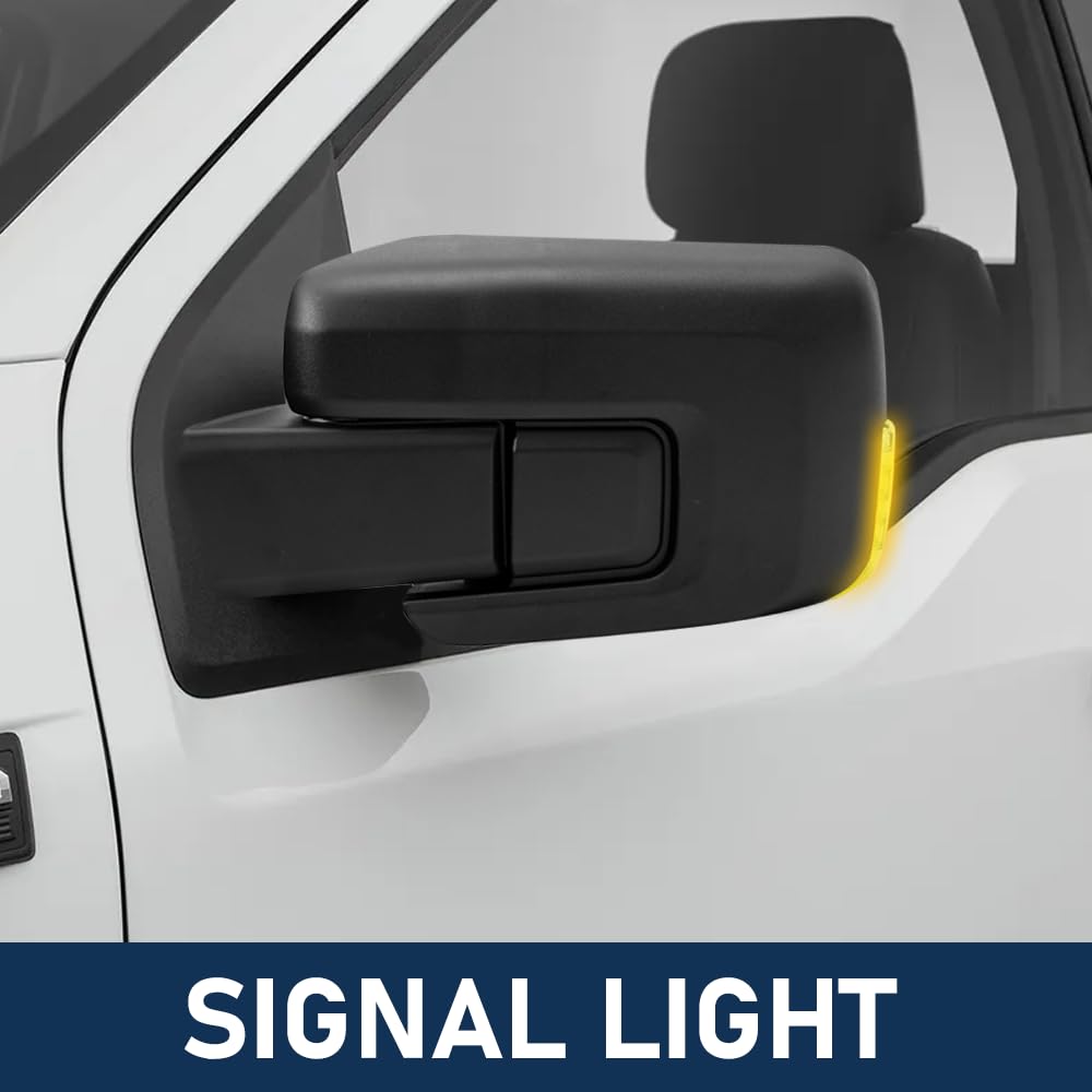 HIGHTO Ford F-150 left-door mirror with OE-spec fit for dependable replacement.