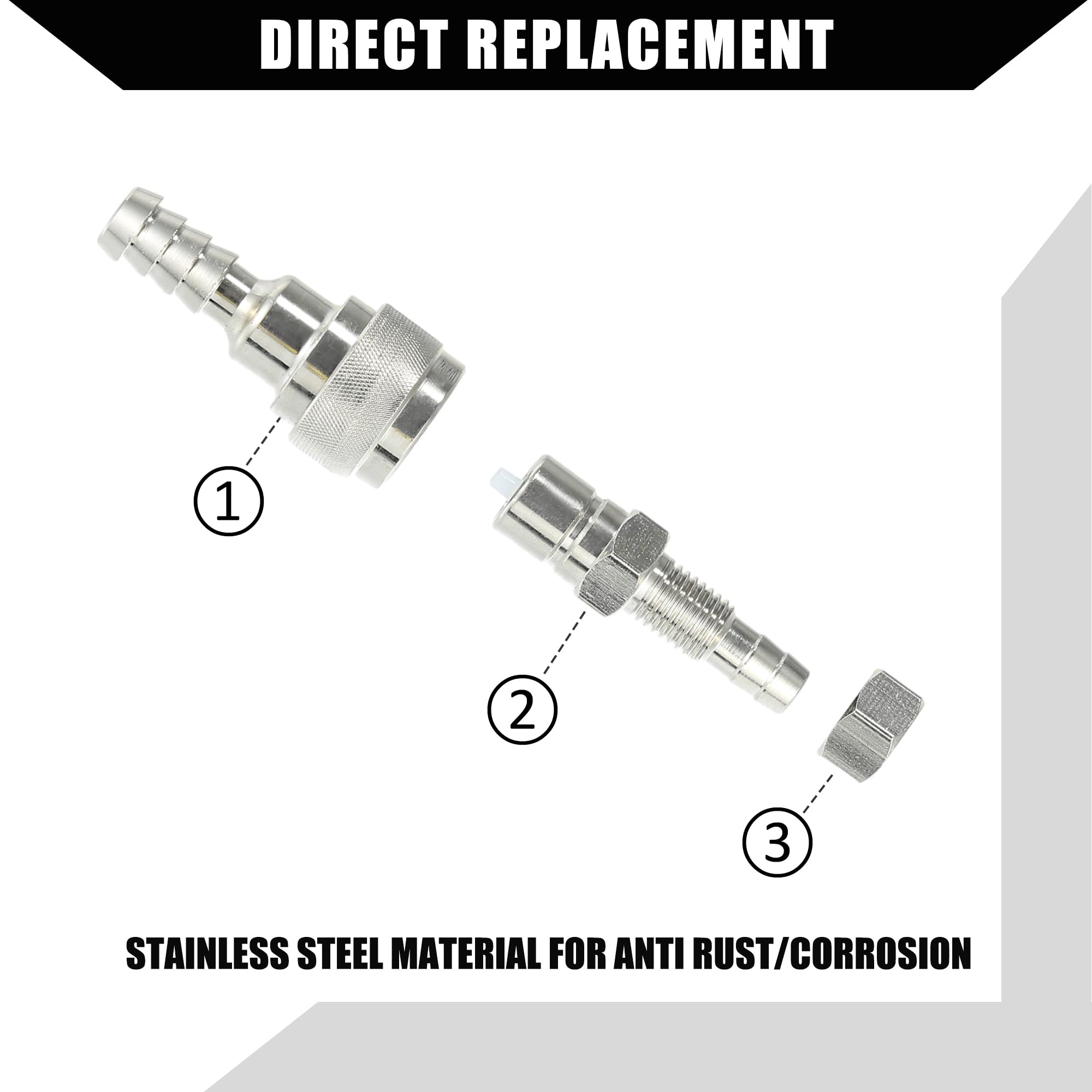Hihaha 5/16–inch fuel connector for standard hoses