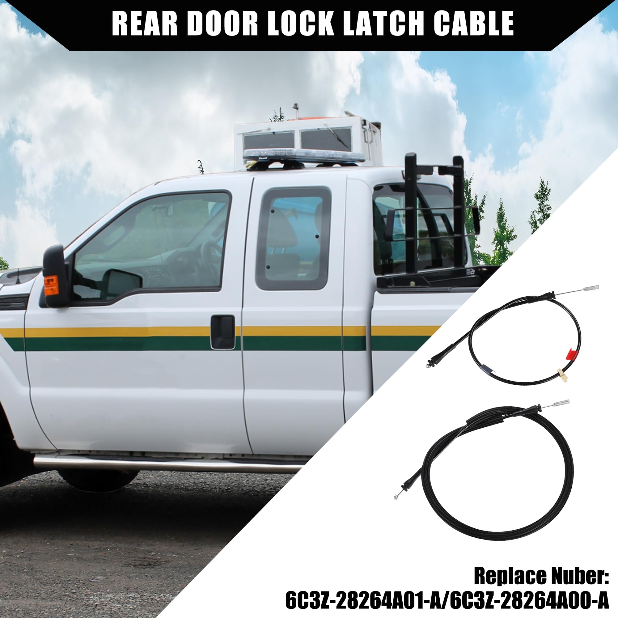 Hihaha rear door latch cable for Ford F-450 extended cab helps restore reliable opening