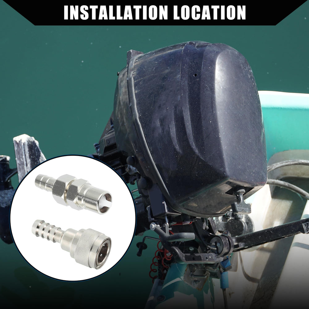 Hihaha fuel connector female for secure hose grip on boats