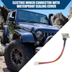 Hihaha rubber-cover closeup shows rugged seal for winch connections.
