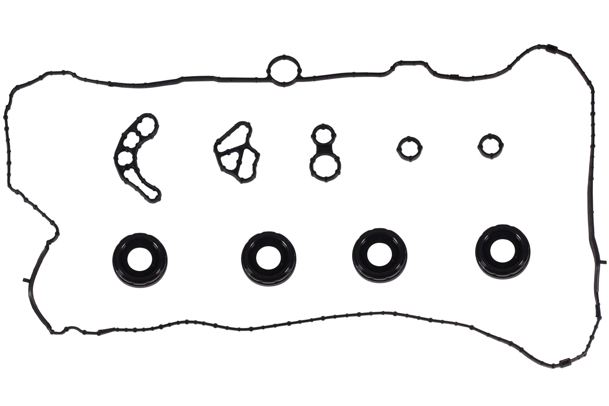 HIHIAV 12635953 valve cover gasket front view for GM engines with a reliable seal