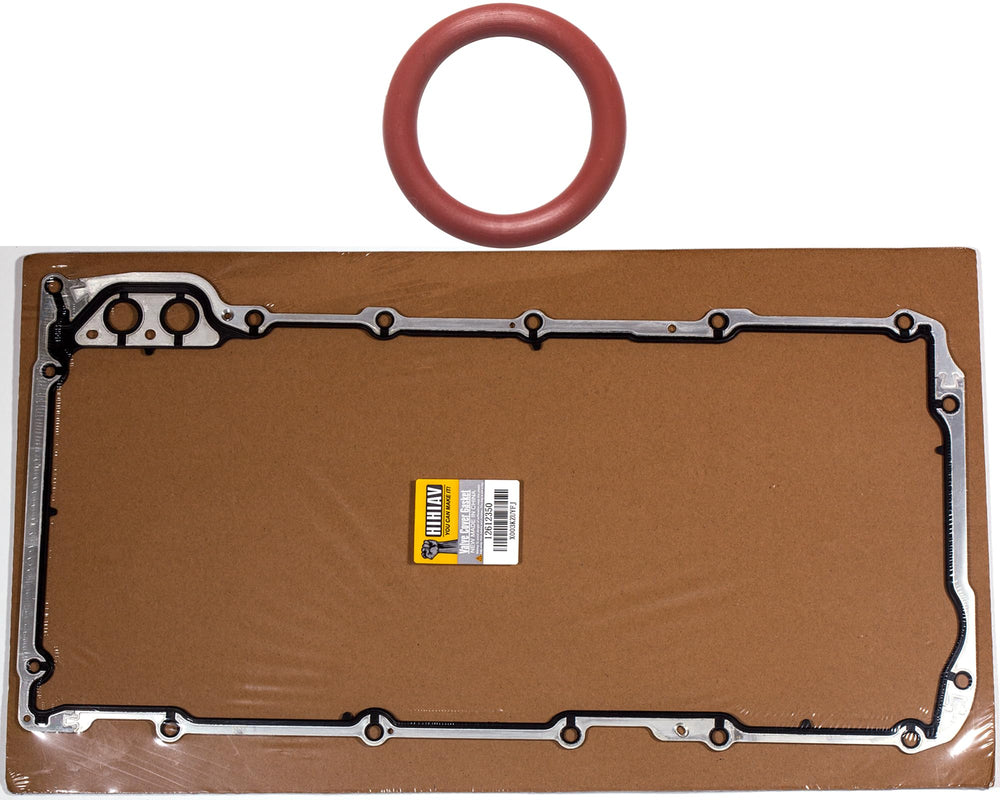 HIHIAV oil pan gasket assembly for GM engines improves seal integrity.
