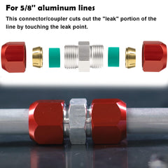 Hihitomorrow 800-640 line splice connector close-up metal shows corrosion-resistant material.