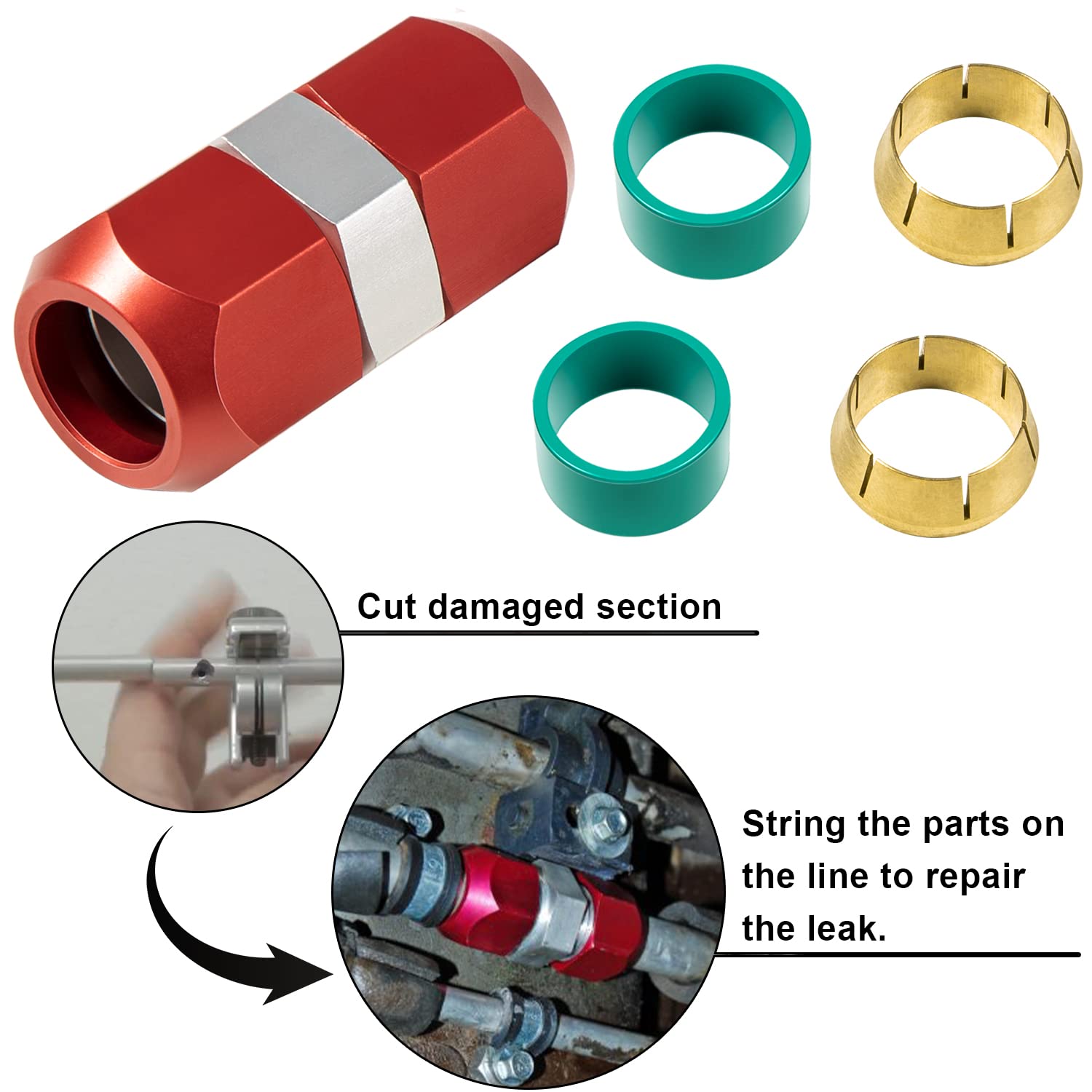 Hihitomorrow aluminum line splice installation performed by hand demonstrates ease.